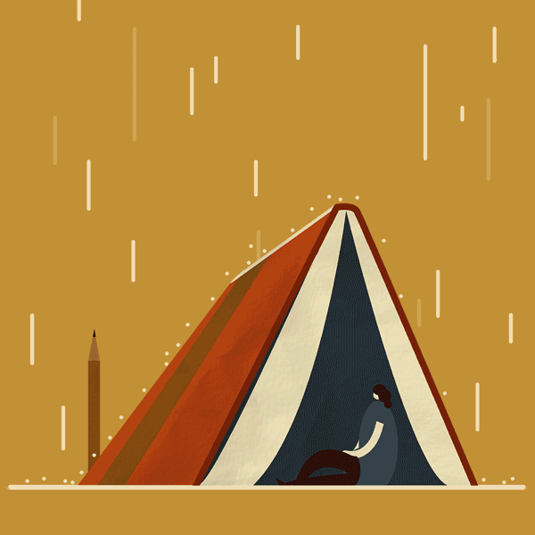 'Book Cover' - Animated illustration by Ben Harley