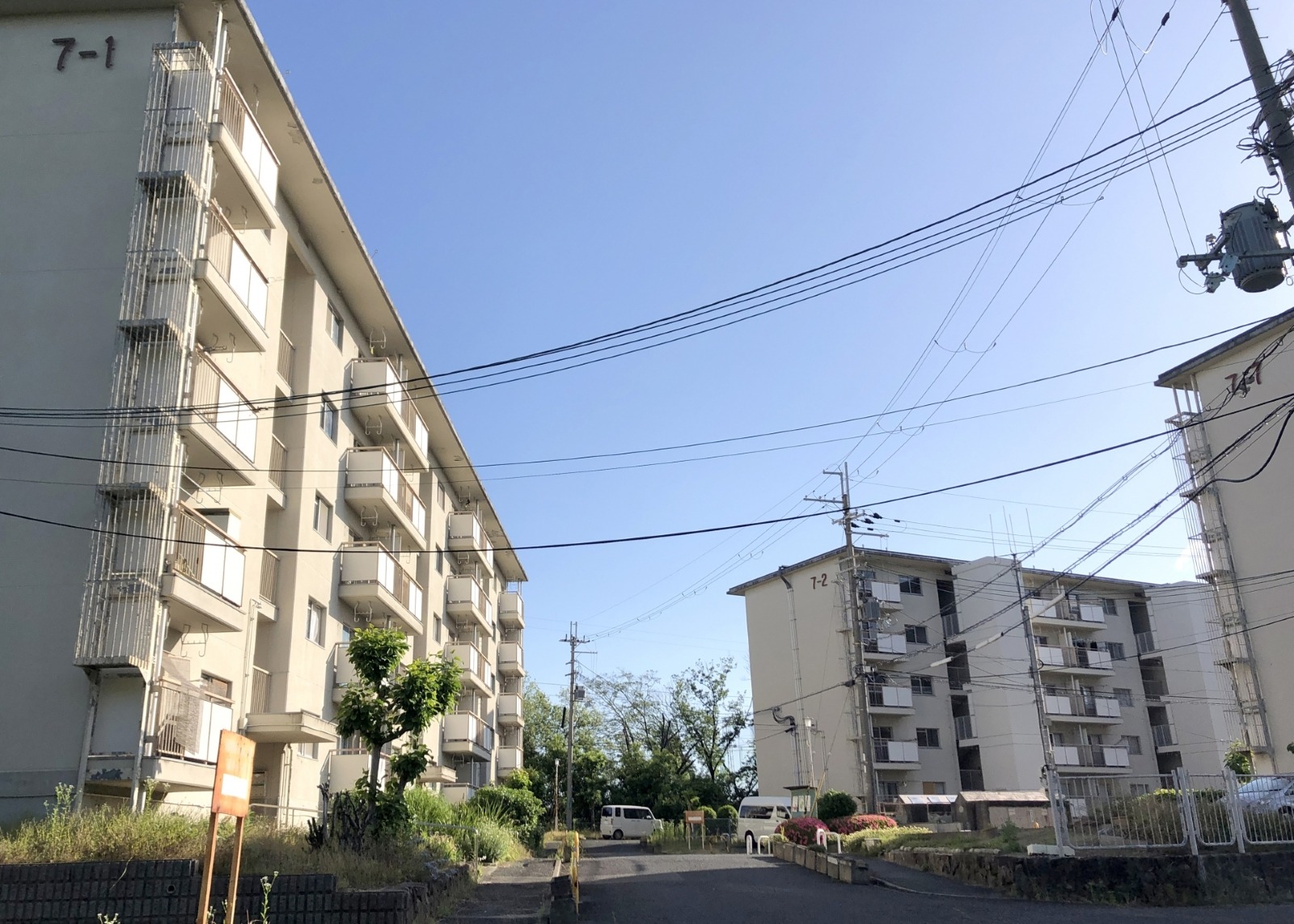 南区の泉北ニュータウンの団地