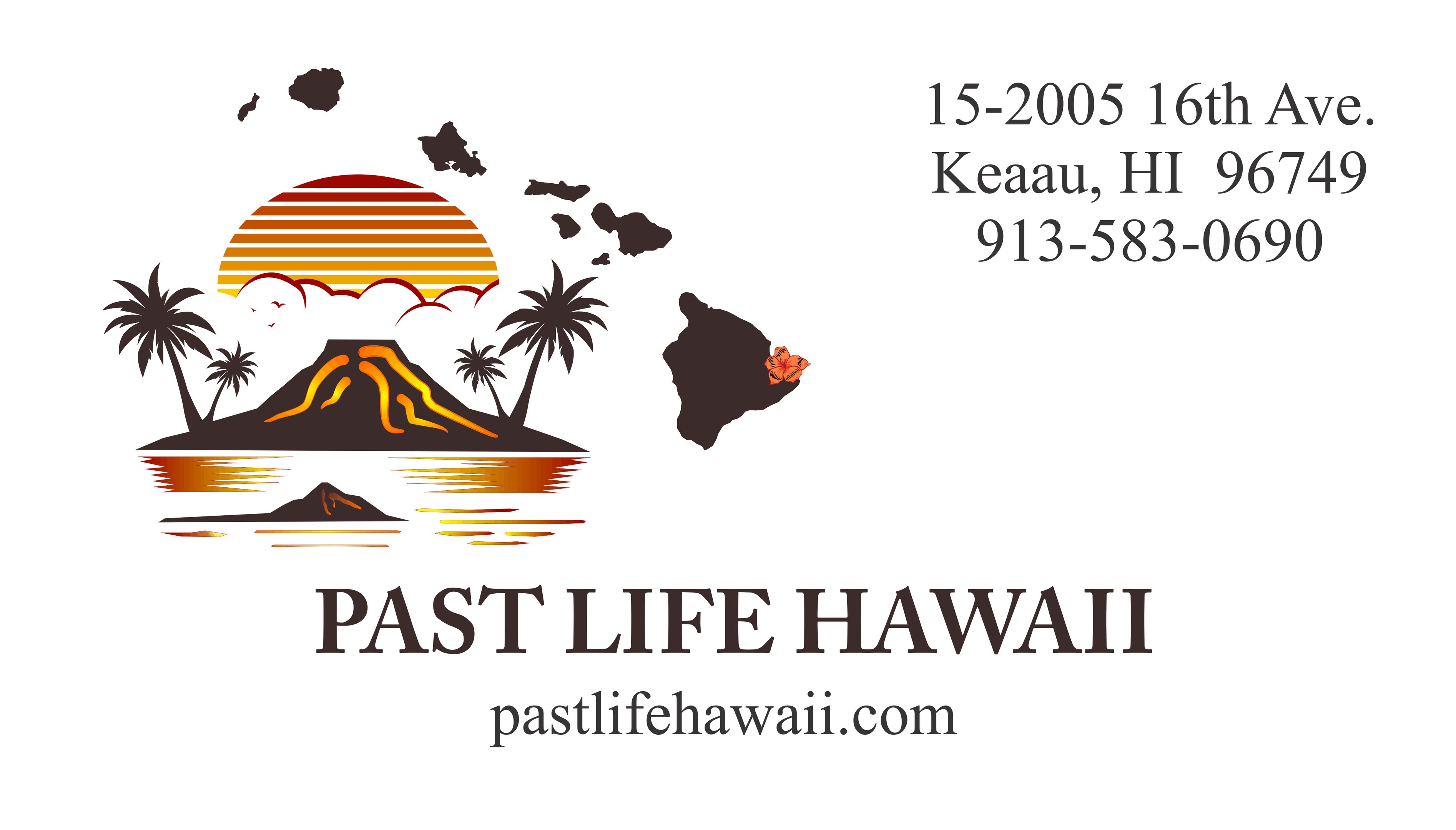 Past life Hawaii business card