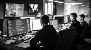 black and brown leather padded tub sofa