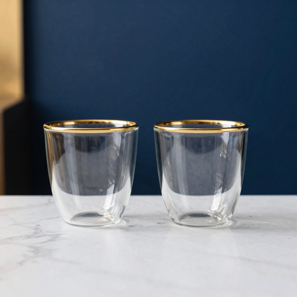 Verre Gold-Rimmed Espresso Set