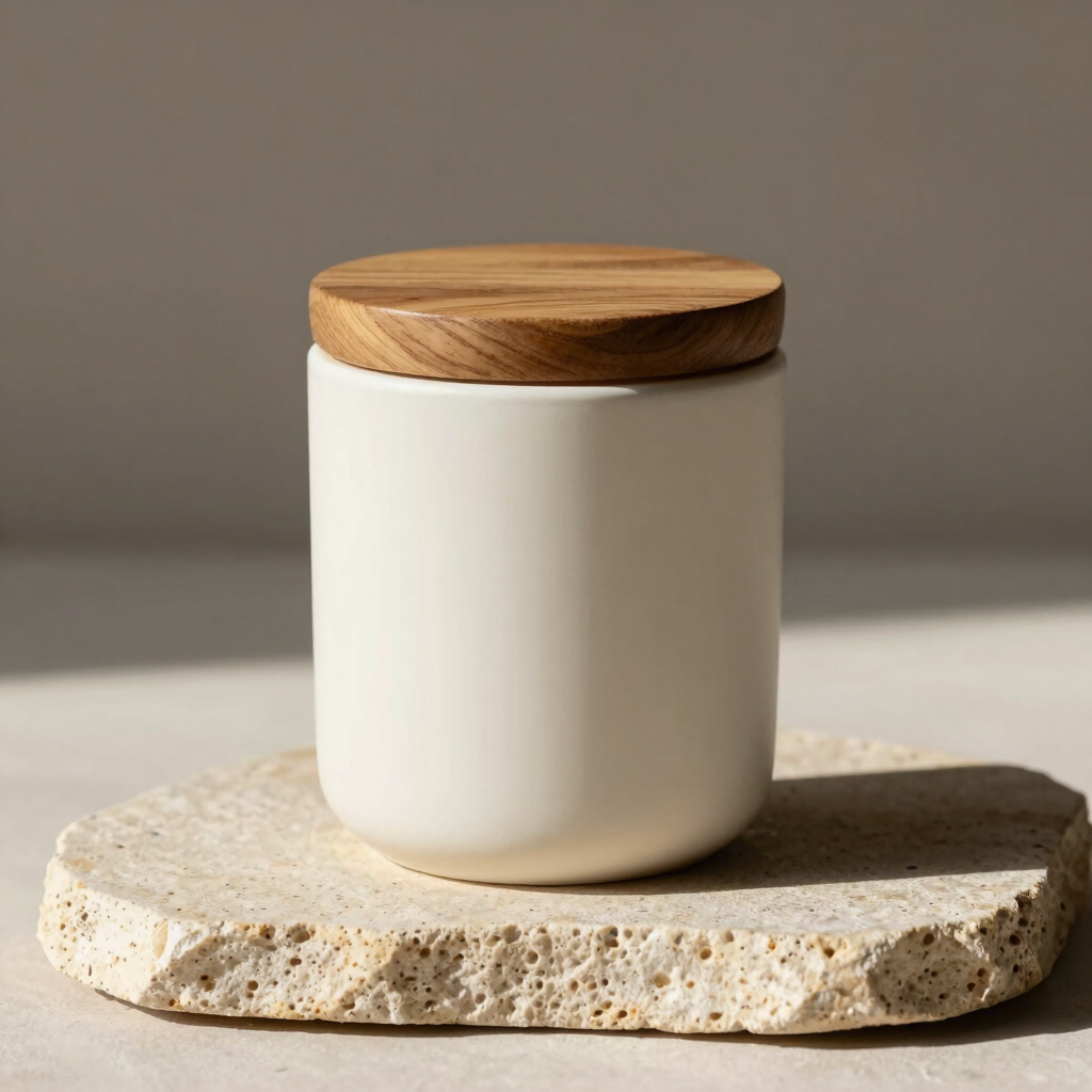 Santal & Amber Ceramic Candle