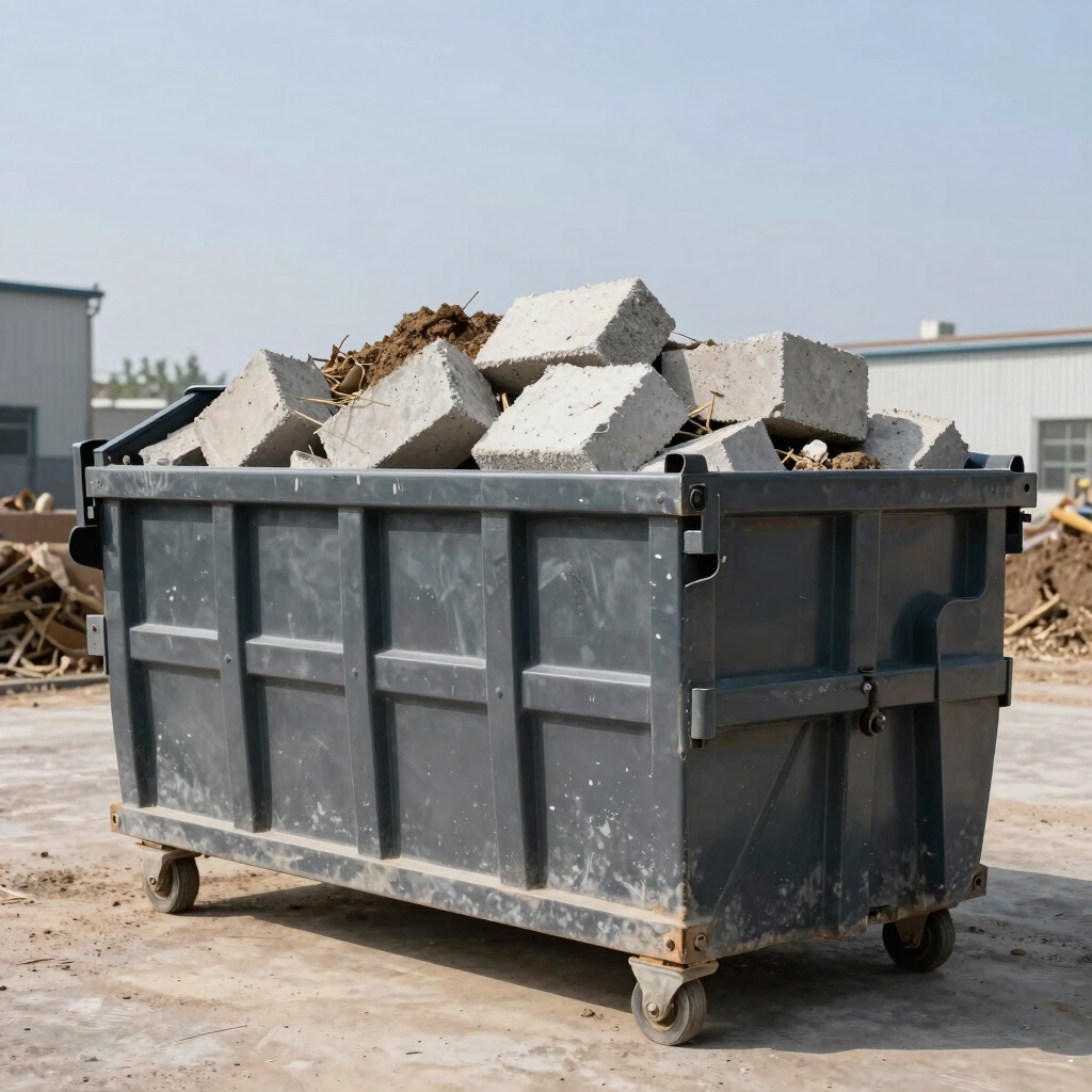Concrete and Dirt Only Dumpster