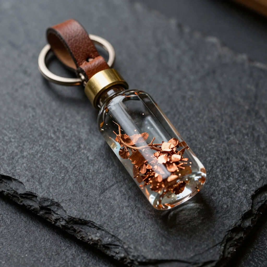 Valhalla Resin Bottle Charm Keychain