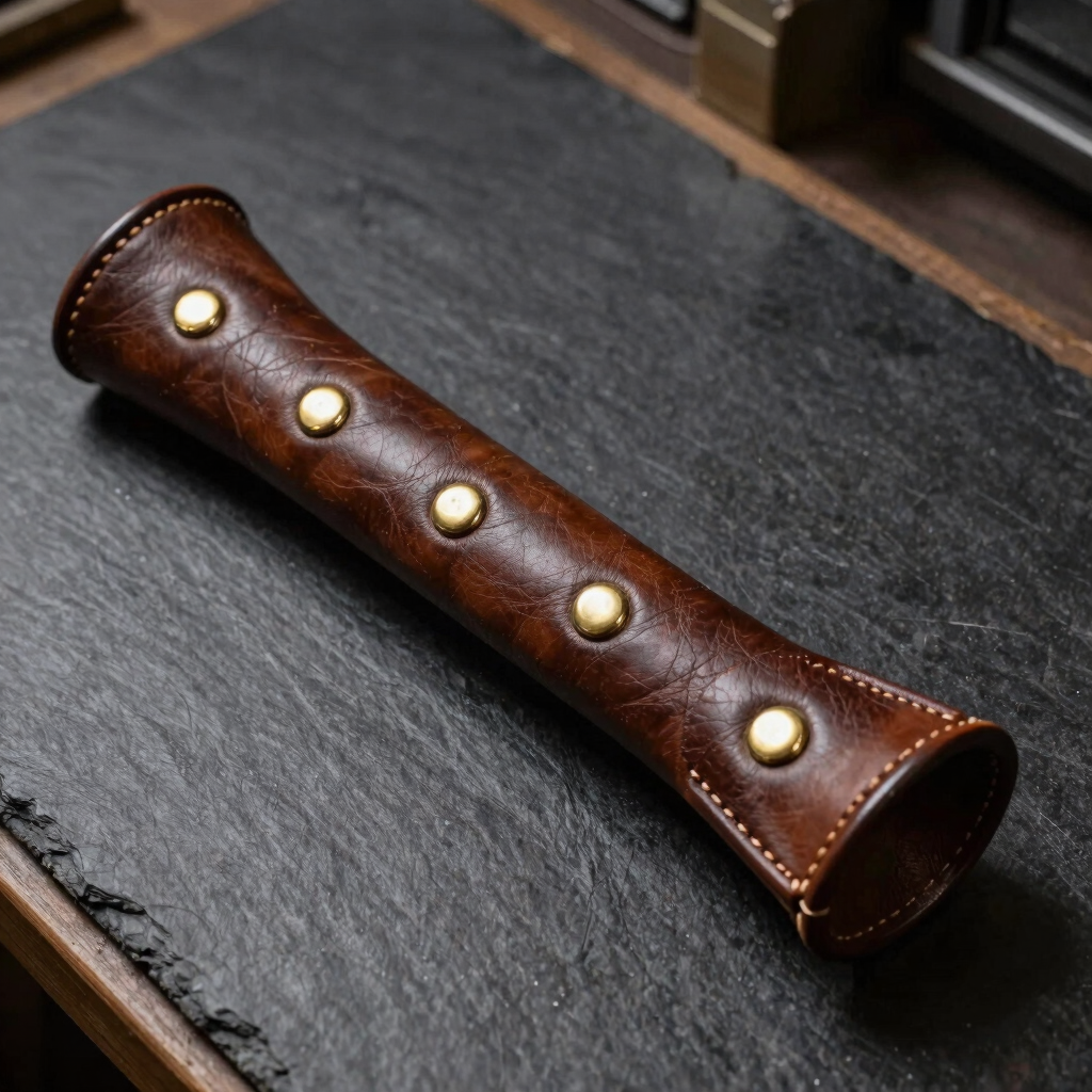 Heavy-Duty Leather Horn Hand Guard