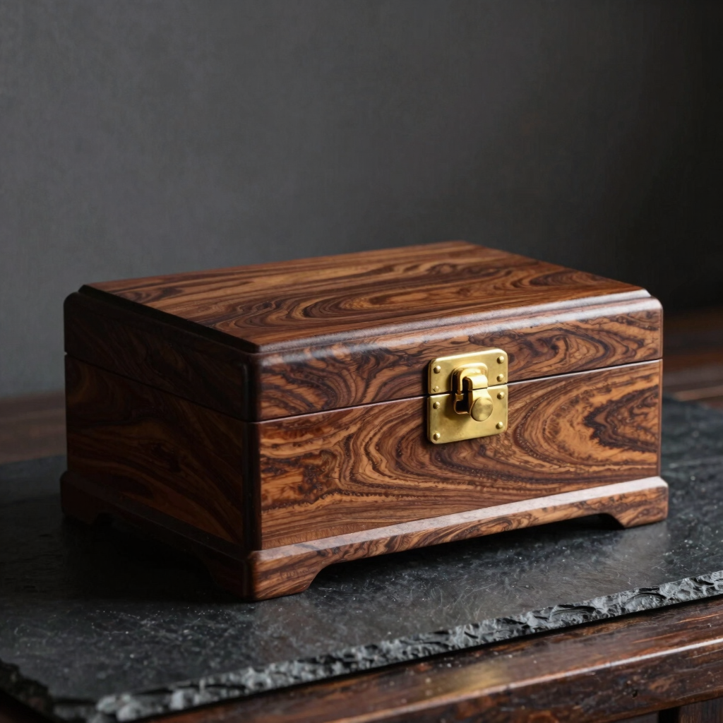 The Hornist's Hand-Carved Walnut Box