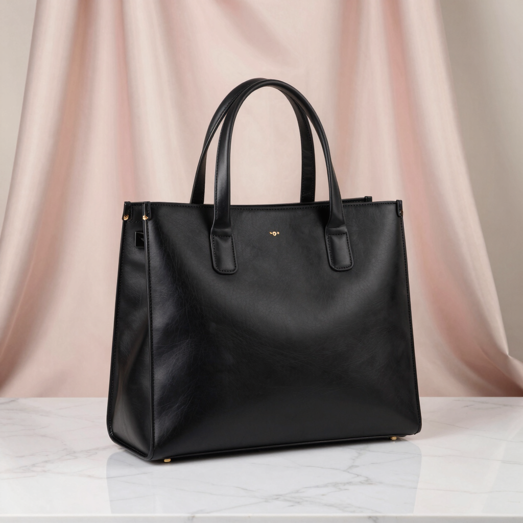 Cartera Tote Noir Minimaliste