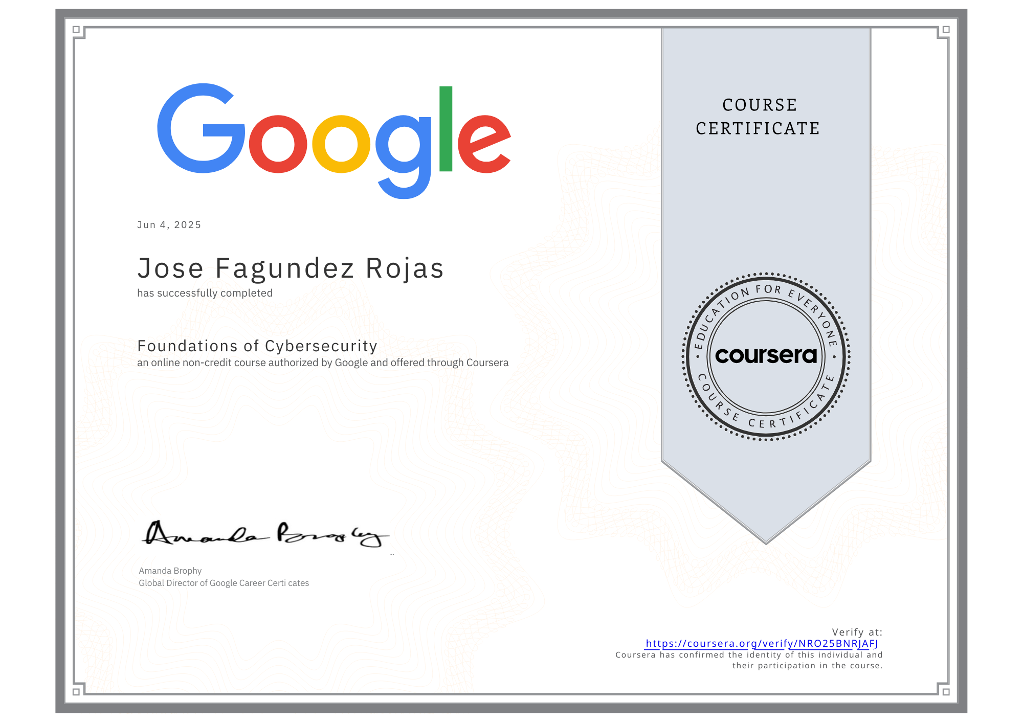 Google Project Management Certification