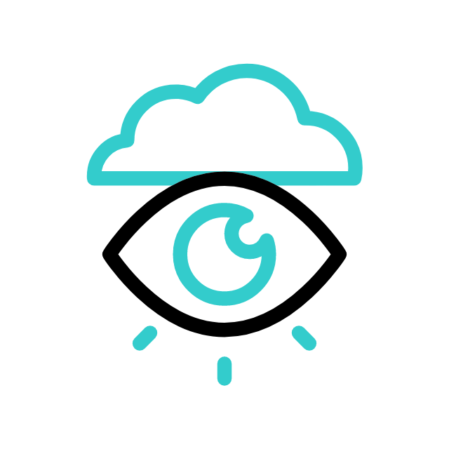 gif nube tapando la visión como cataratas oculares