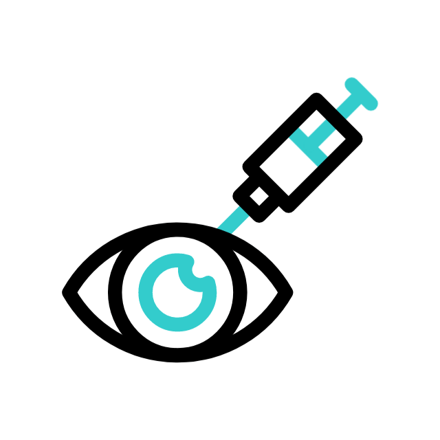 gif inyección en el ojo tratamientos de retina y vitreo