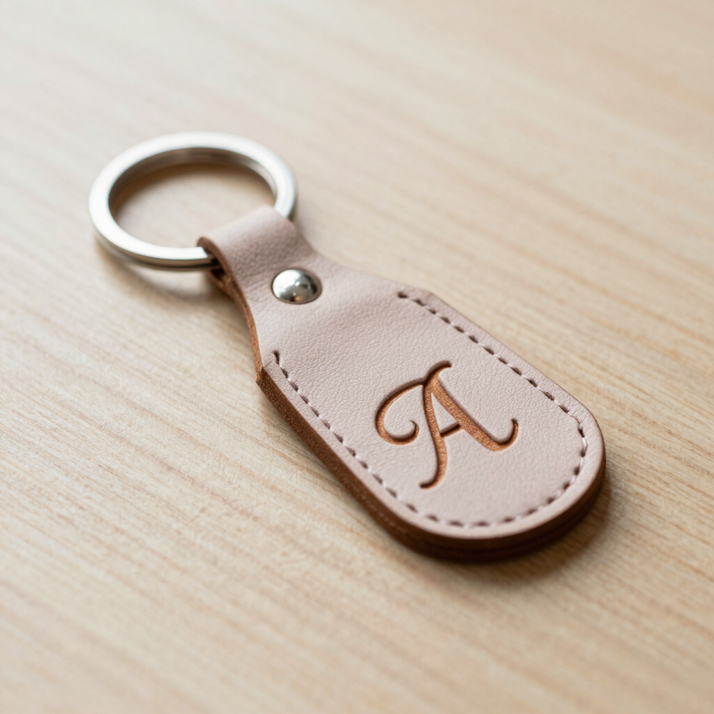 Llavero de Cuero Genuino Personalizado