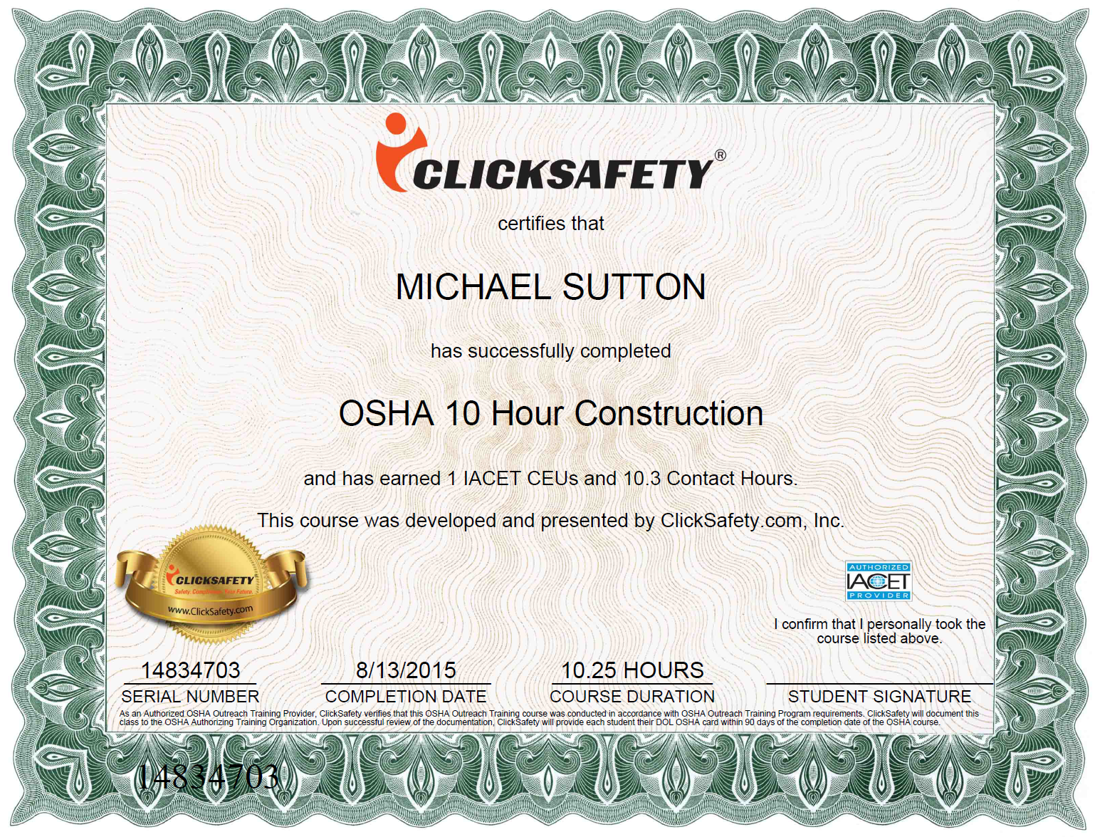 Photo Gallery With Regard To Osha 10 Card Template