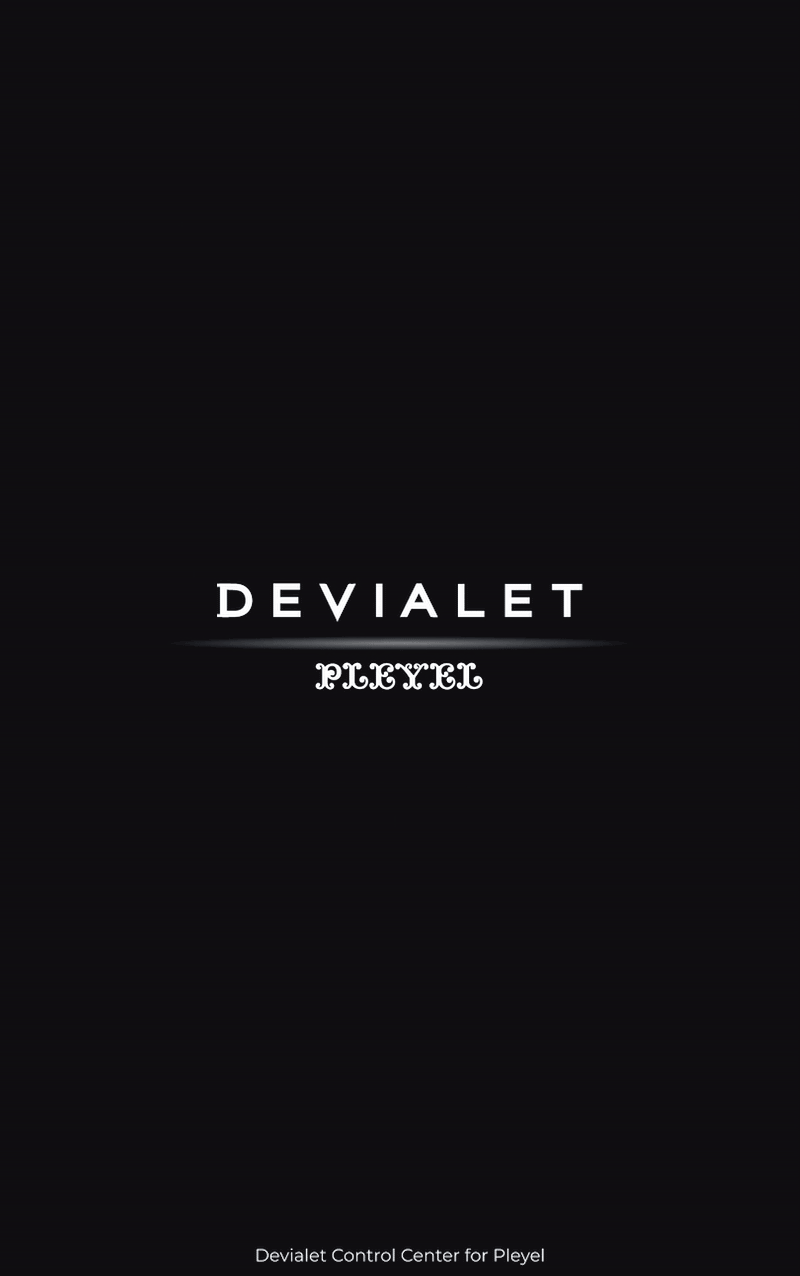 Animated gif of the Devialet x Pleyel application