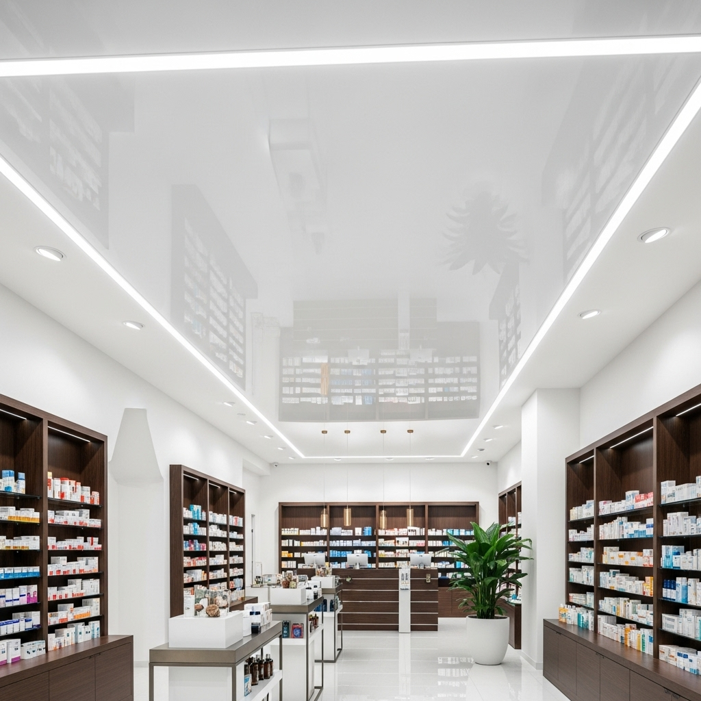 Moderne Spanndeckenlösung