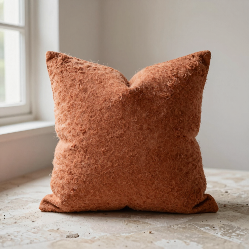 Terracotta Bouclé Pillow