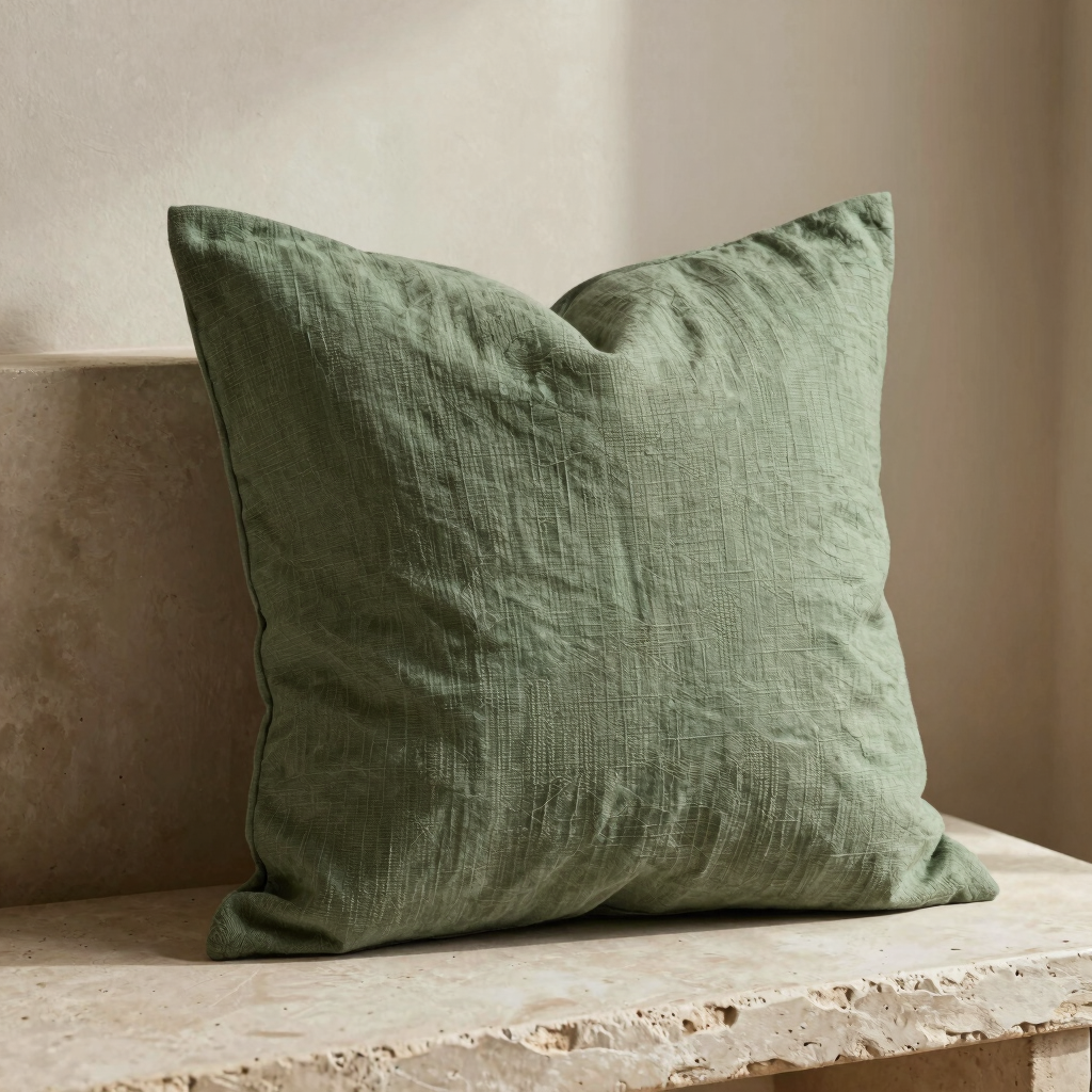 Earthy Rye Pillow Cover