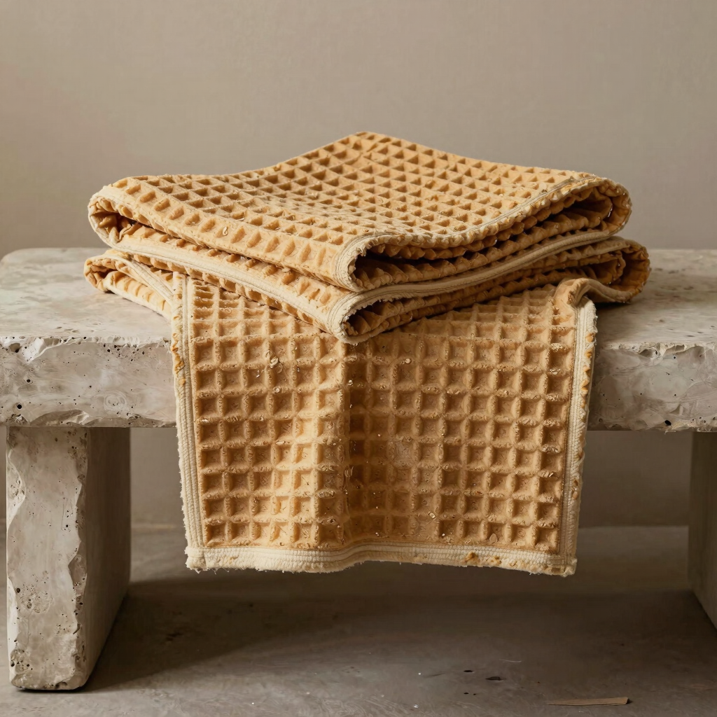 Oatmeal Waffle Throw Blanket