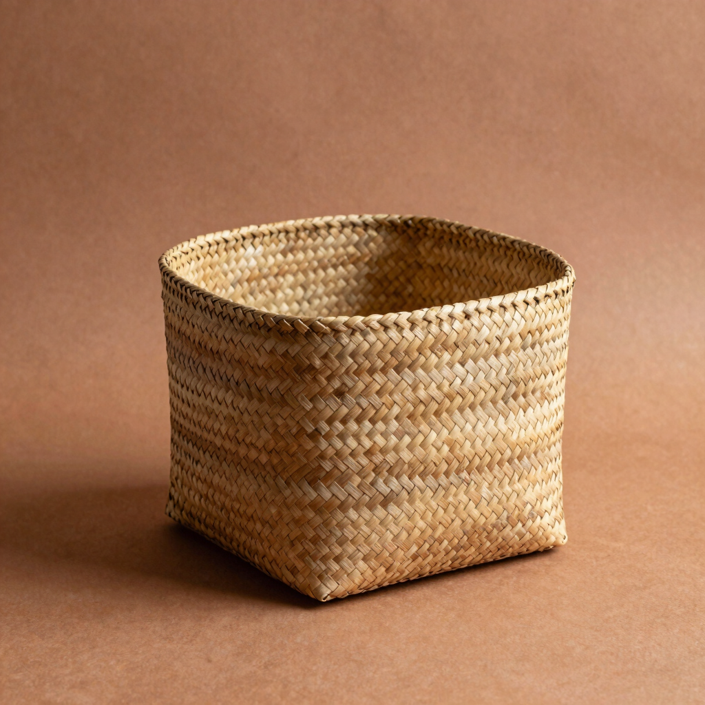 Handwoven Sabai Grass Basket