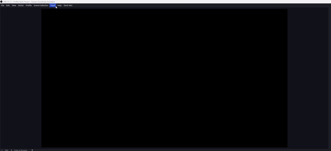 a computer screen shot of a computer screen showing a black screen