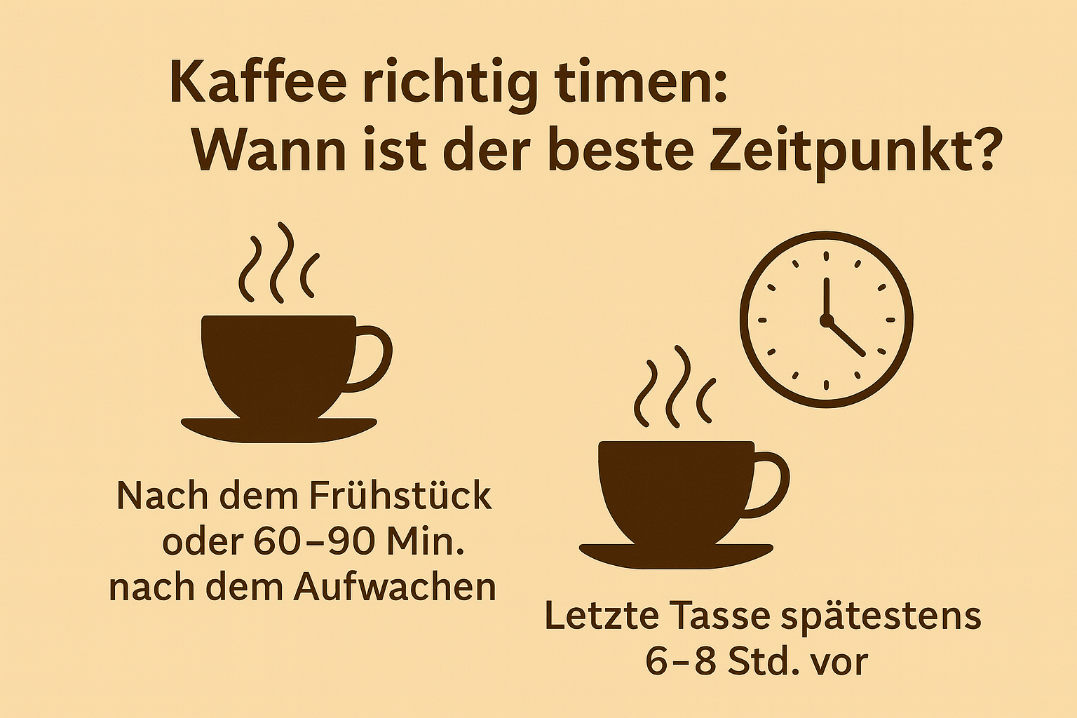 a coffee cup with a clock and a clock on it