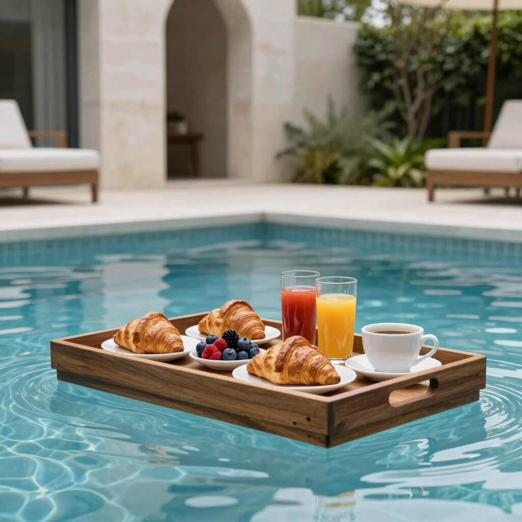 Floating Pool Breakfast