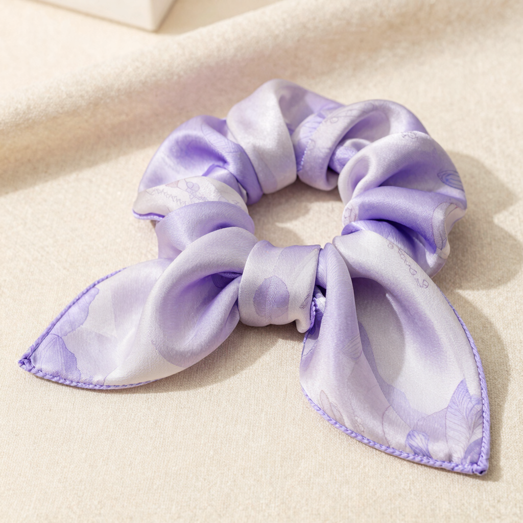 Lavender Fields Silk Scarf Pony
