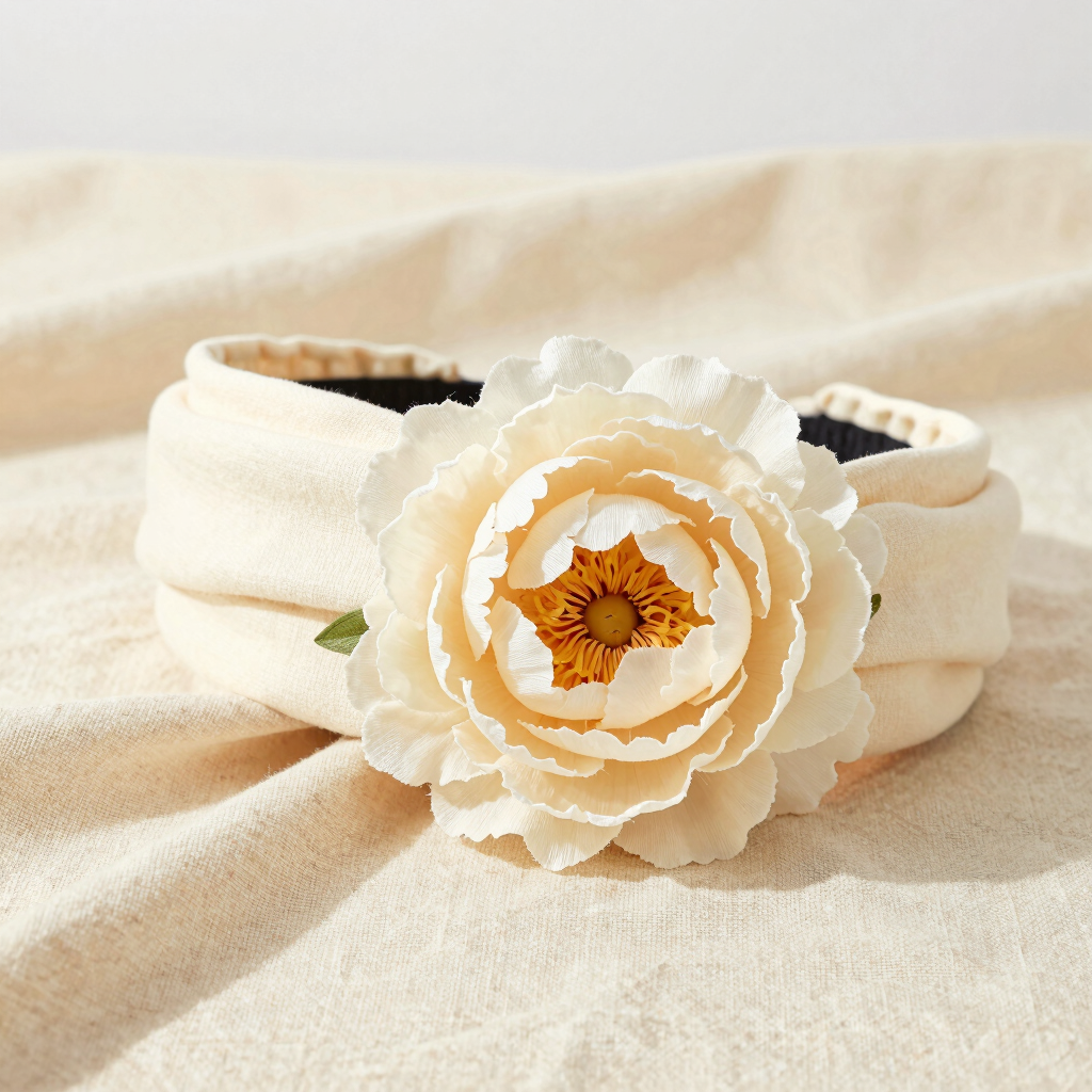 Peony Bloom Padded Headband