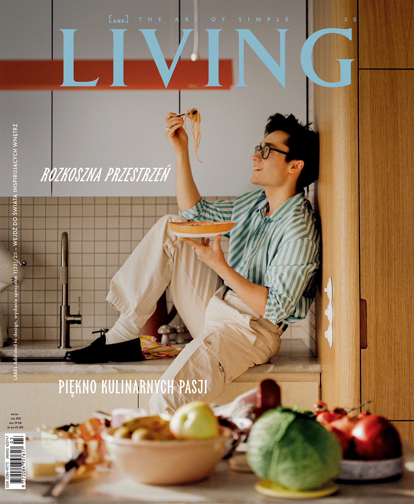 Couverture du magazine Living – LABEL Magazine