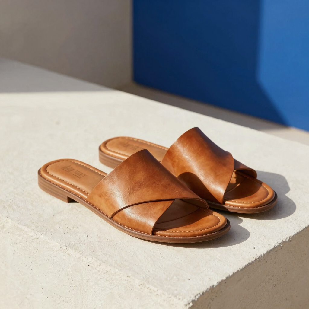 Sol Vachetta Leather Slide