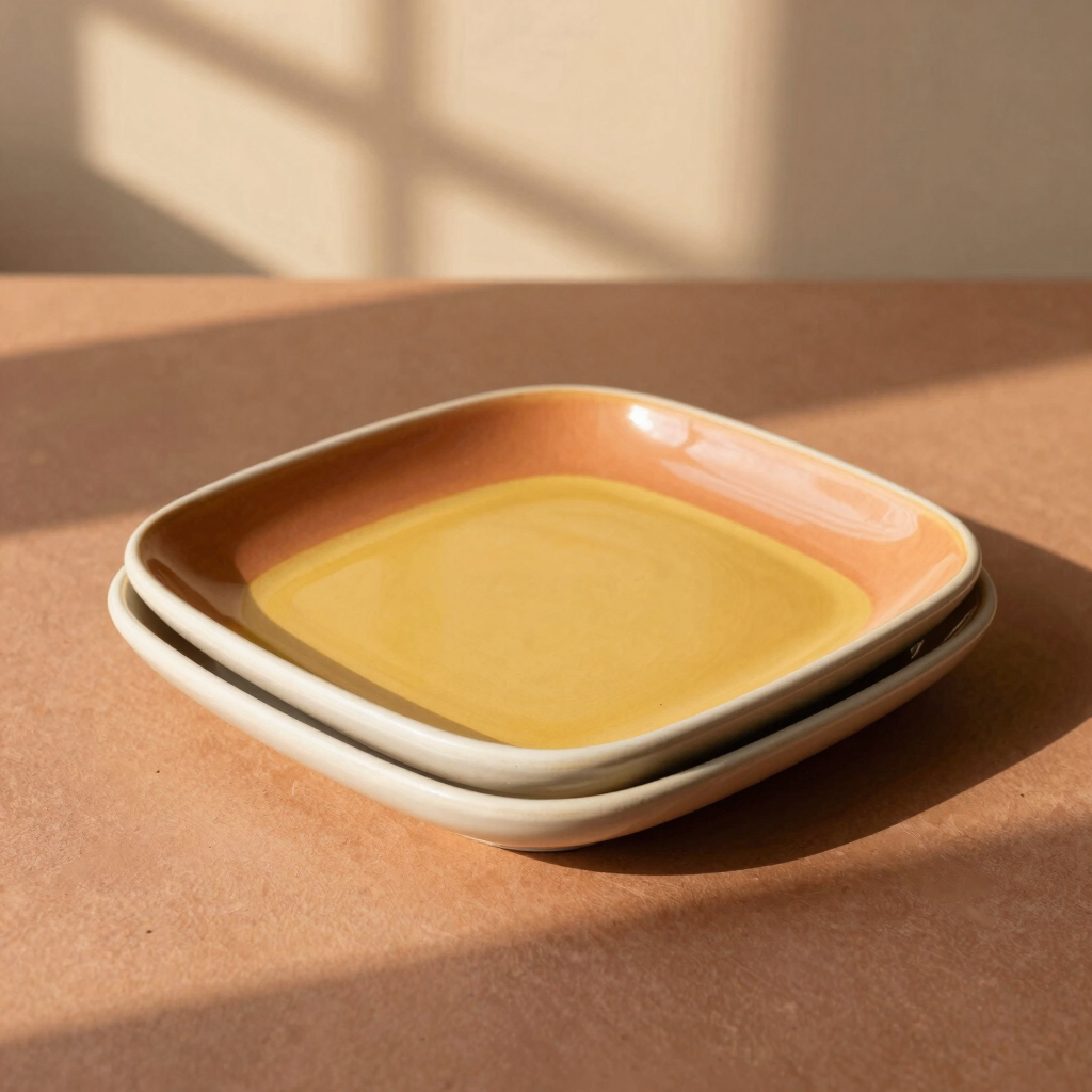 Sunset Gradient Salad Plates