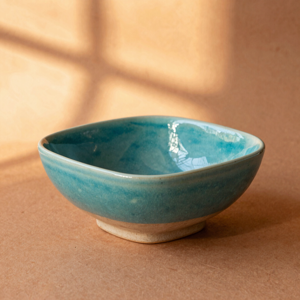 Teal Tide Serving Bowl