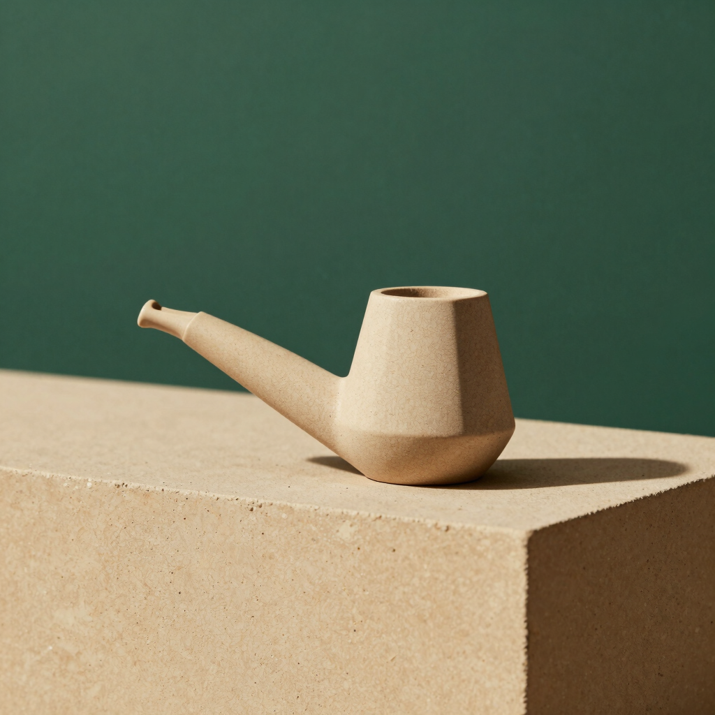 Ceramic Ritual Flower Pipe