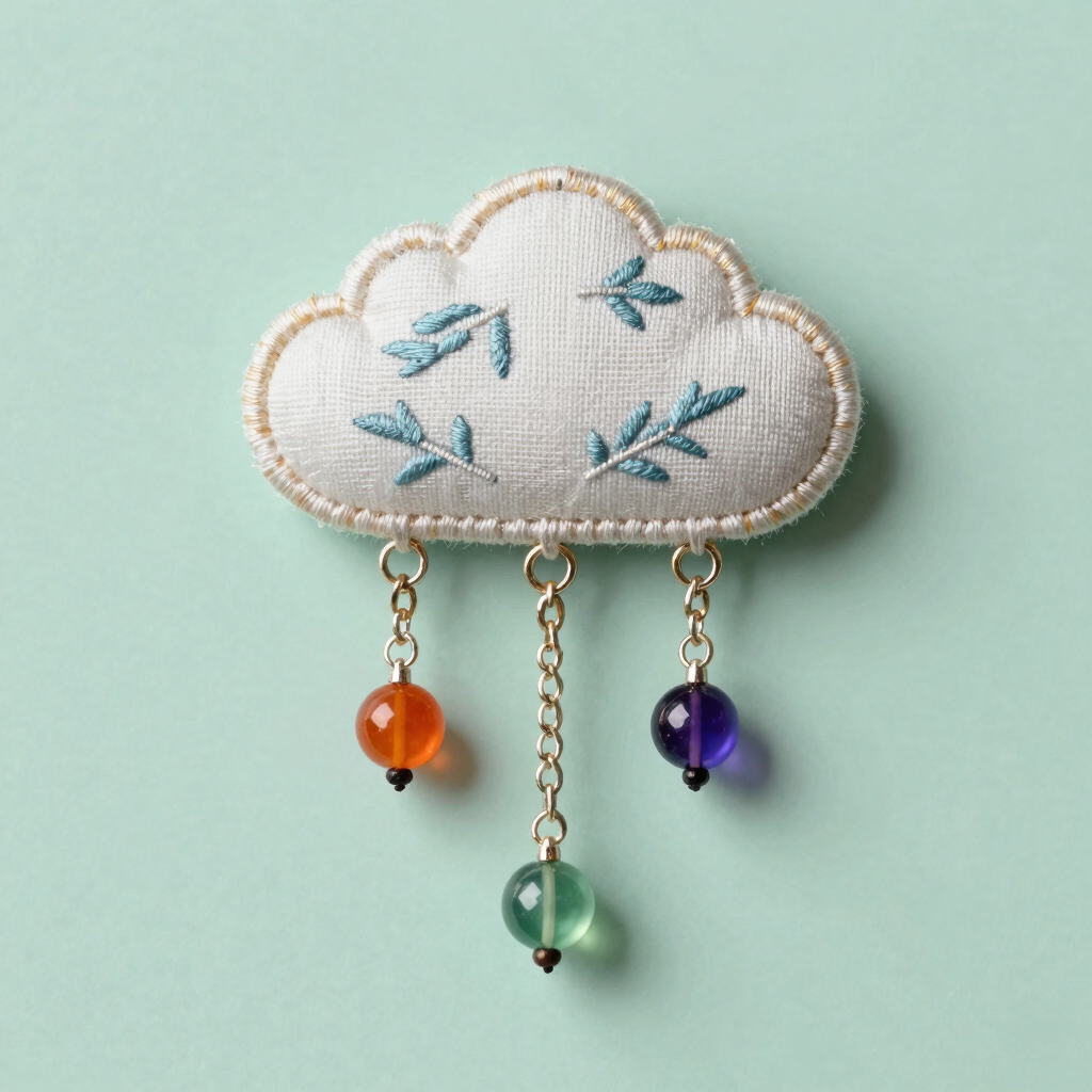 Pin Textil Nube Melancólica