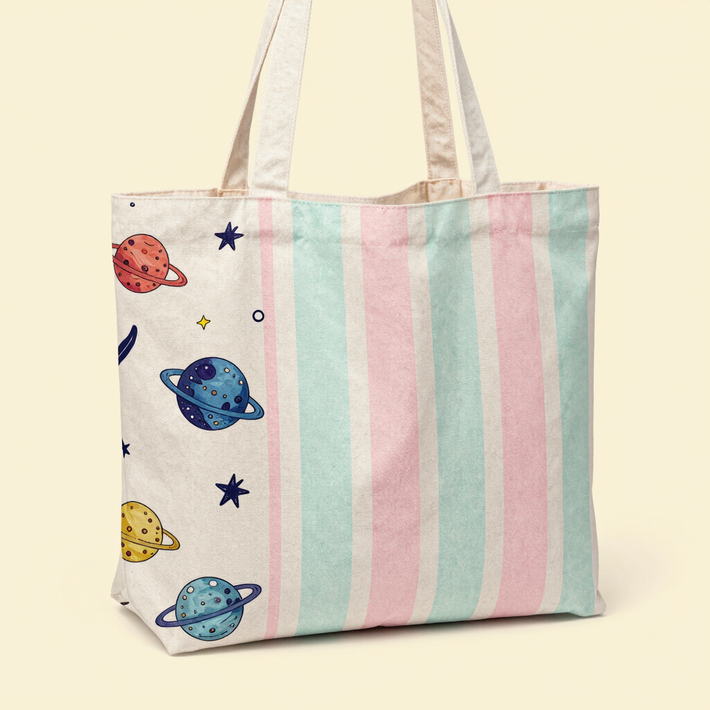 Bolso Reversible Mundos Cruzados