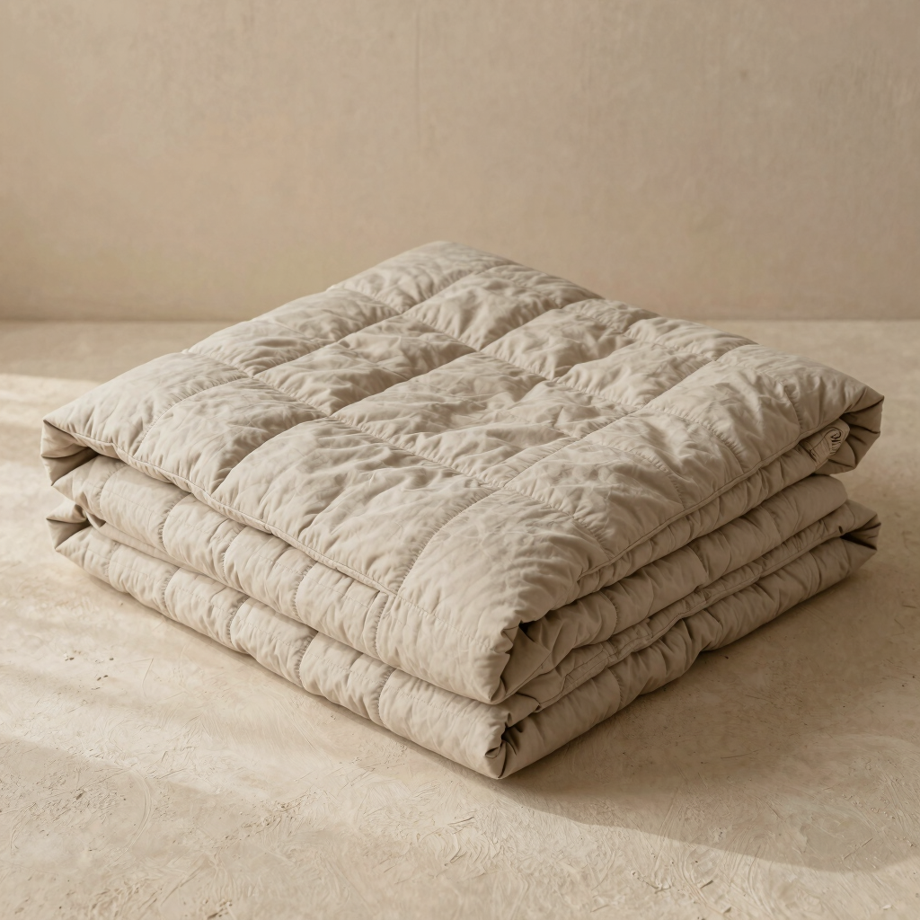 Grid Stitch Bed Quilt