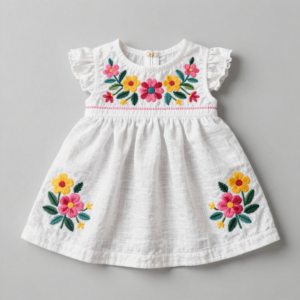 Vestido Artesanal Flor de Celaya
