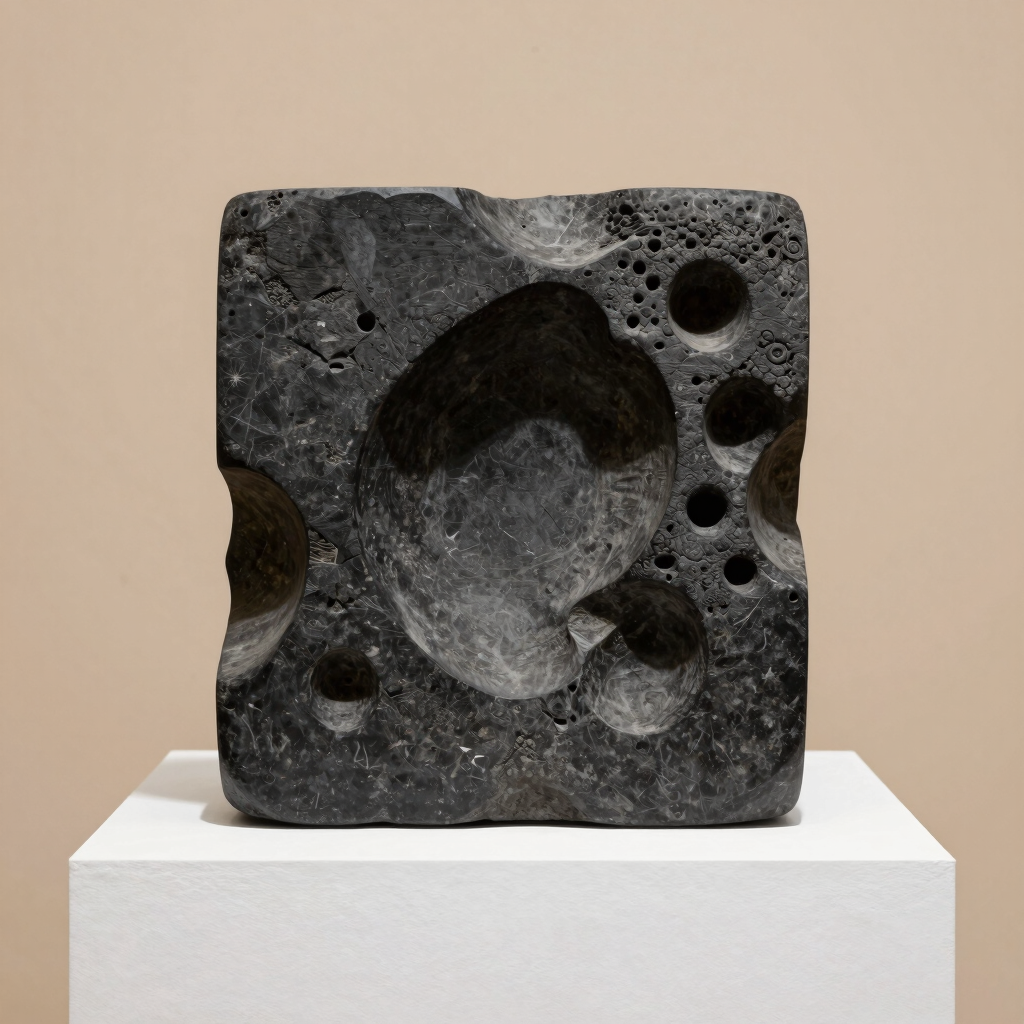 Vacío y Forma - Escultura de Piedra Volcánica