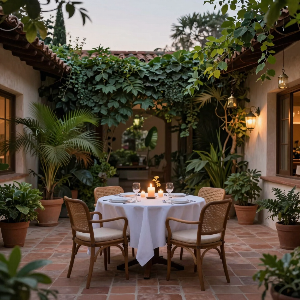 Candlelit Courtyard Reservation