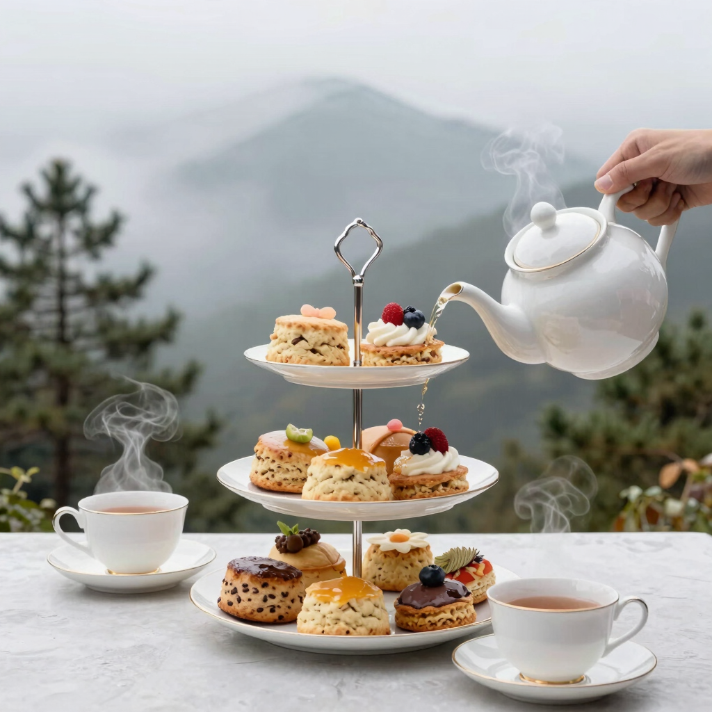 Misty Highlands Afternoon Tea