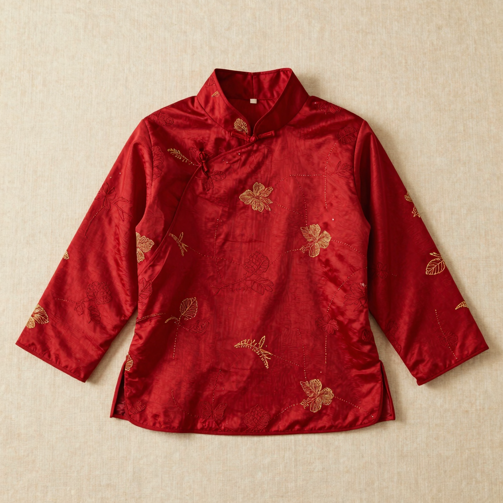 Handcrafted Silk Brocade Blouse