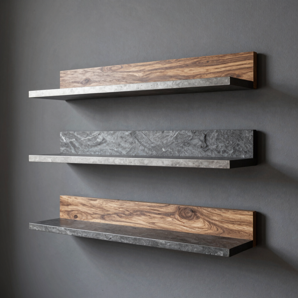 Grid Wall Mounted Shelves Set