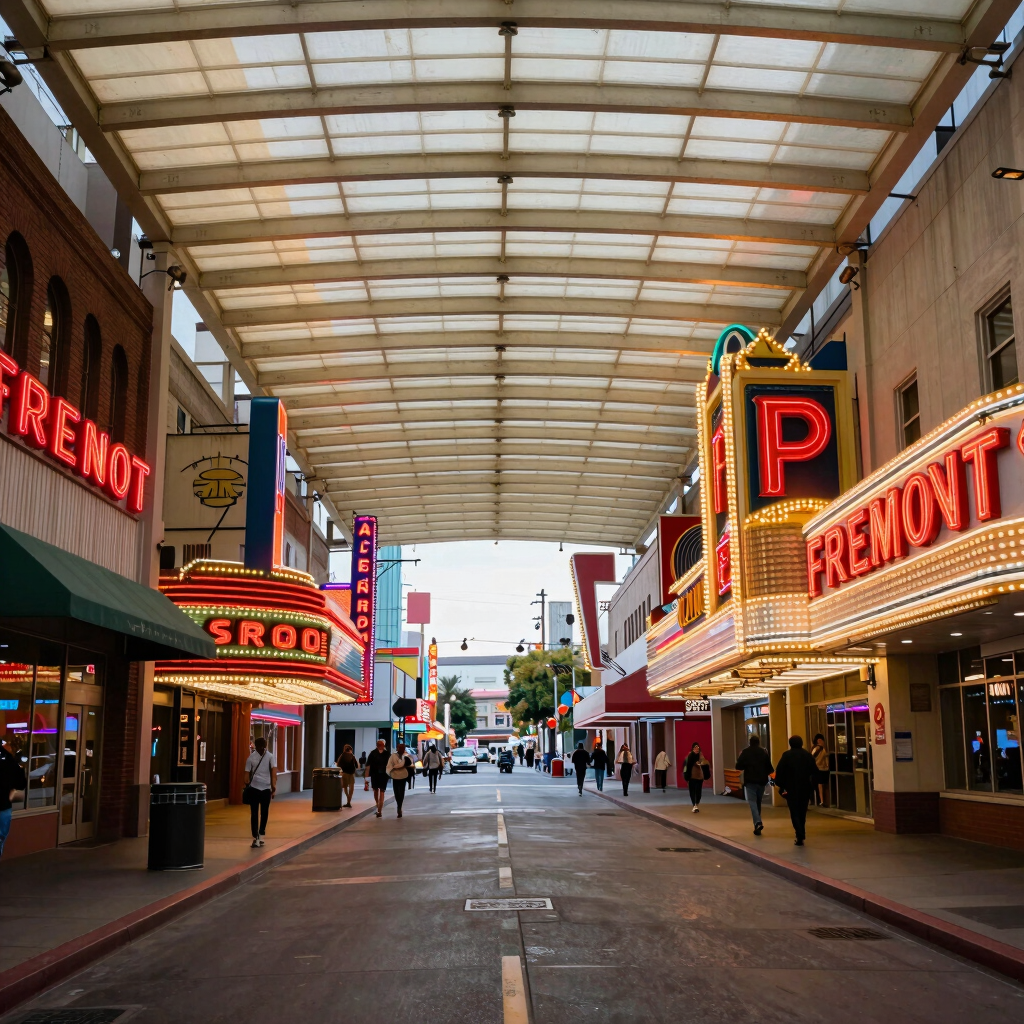 Fremont Vintage Neon Night Walk