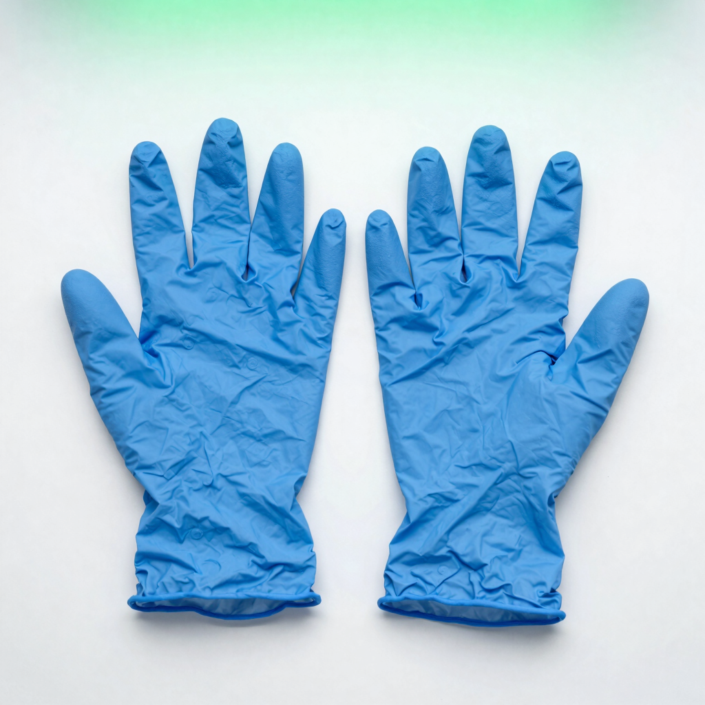 Guantes de Nitrilo Azules Libres de Polvo
