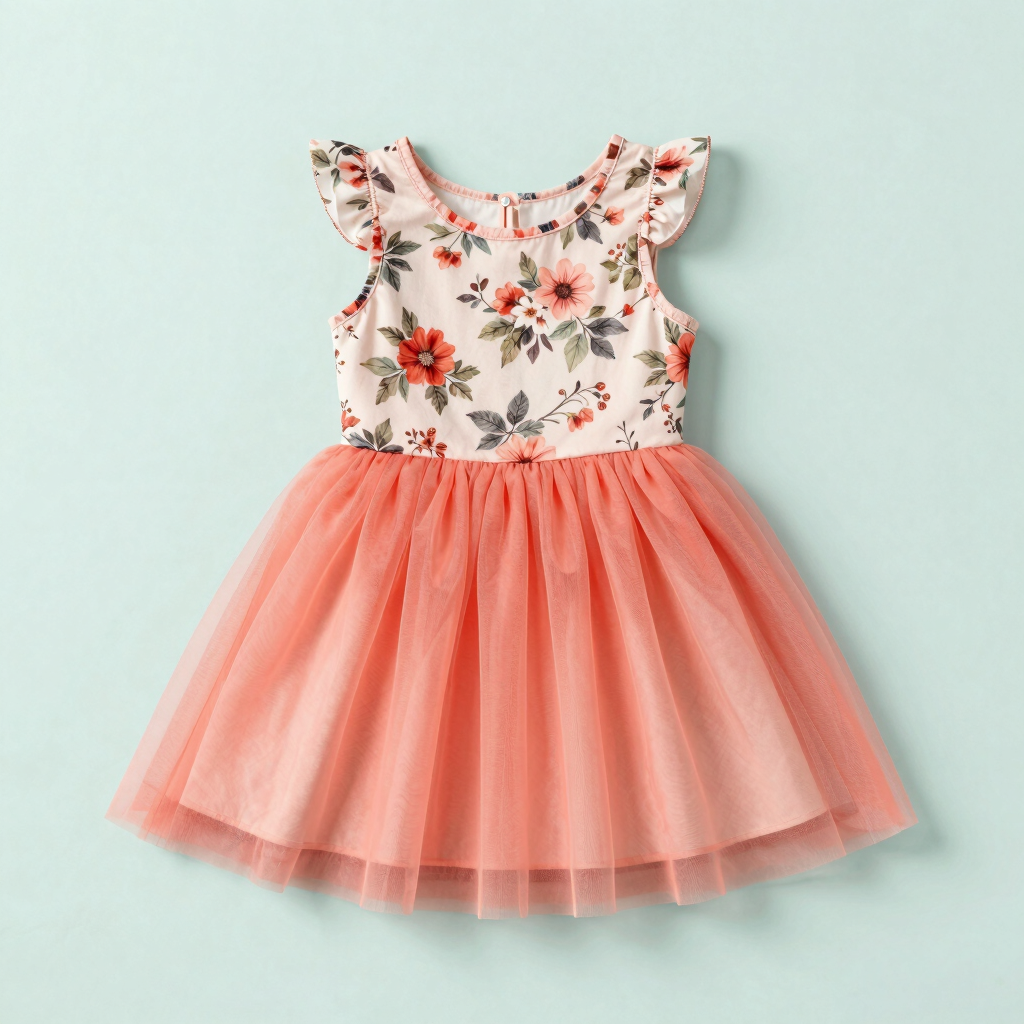 Vestido Floral Dulce Coral