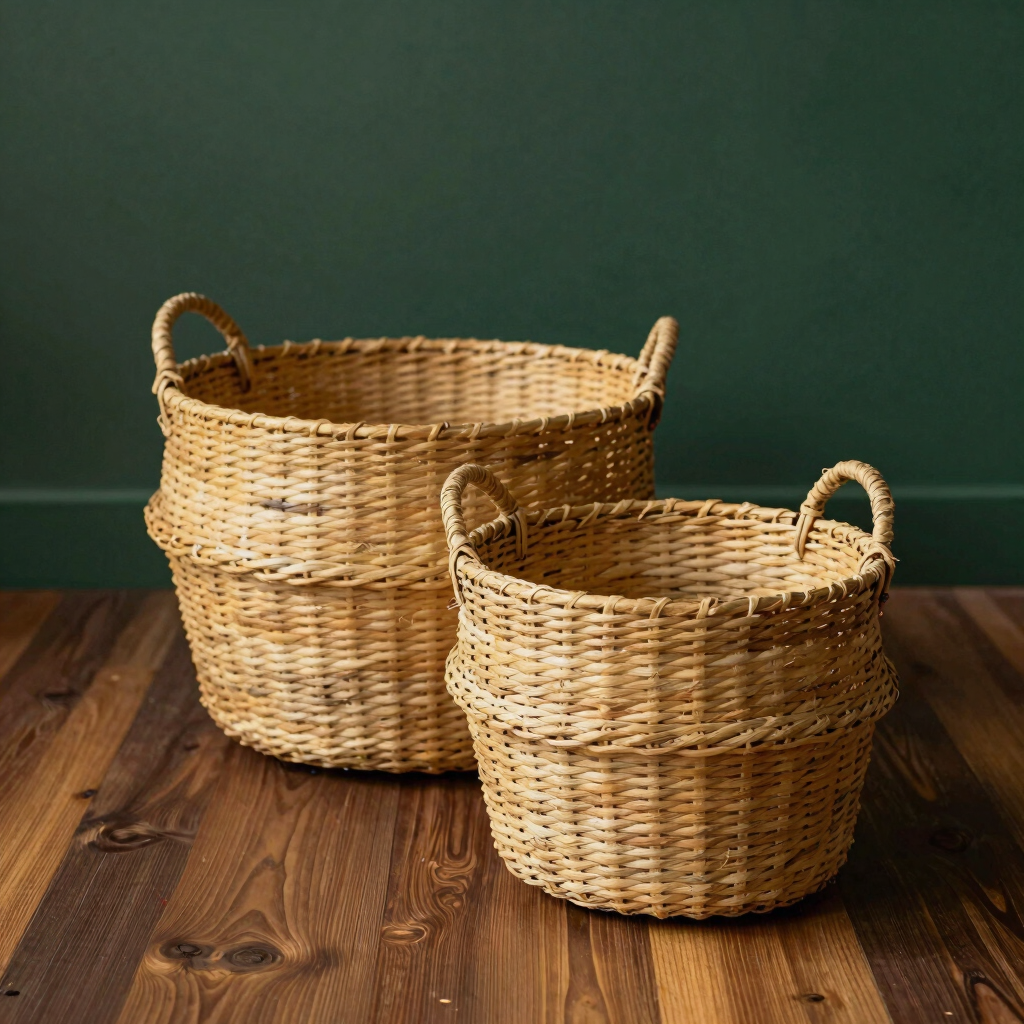 Woven Seagrass Storage Baskets