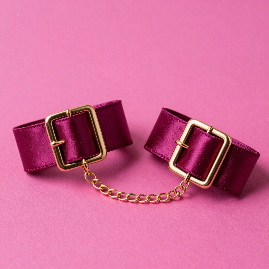 Satin Bondage Wrist Cuffs