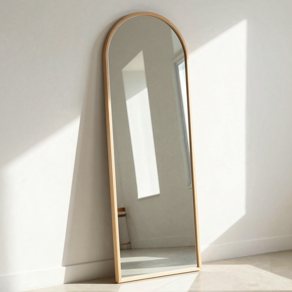 Linnea Arch Light Birch Mirror