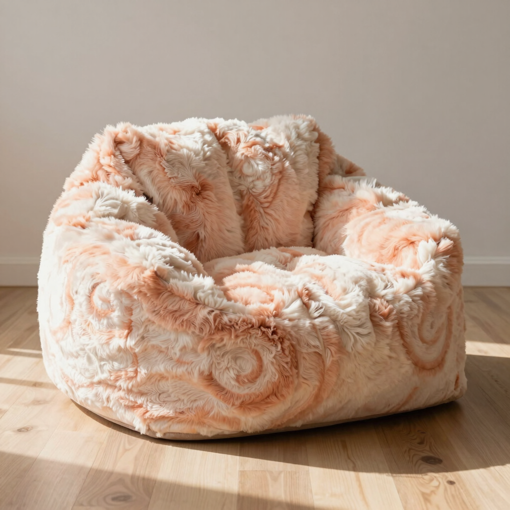 Astrid Swirl Faux Fur Lounger
