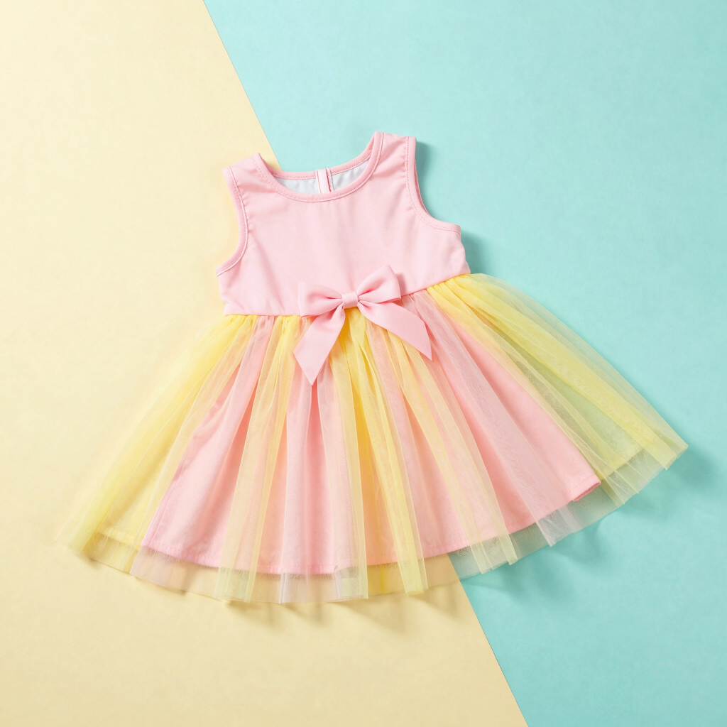 Vestido de Gala Fresa y Limón