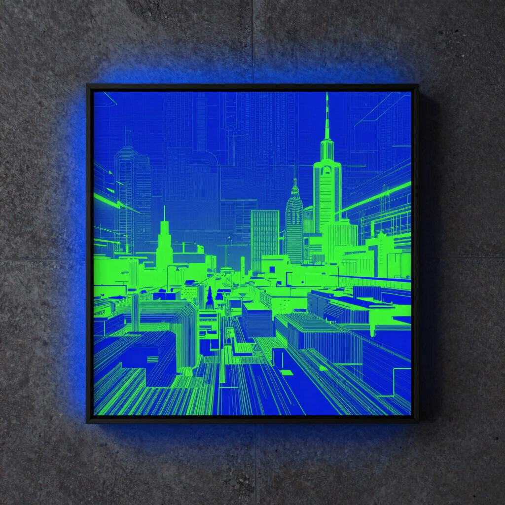 Glitch Horizon 01 Print